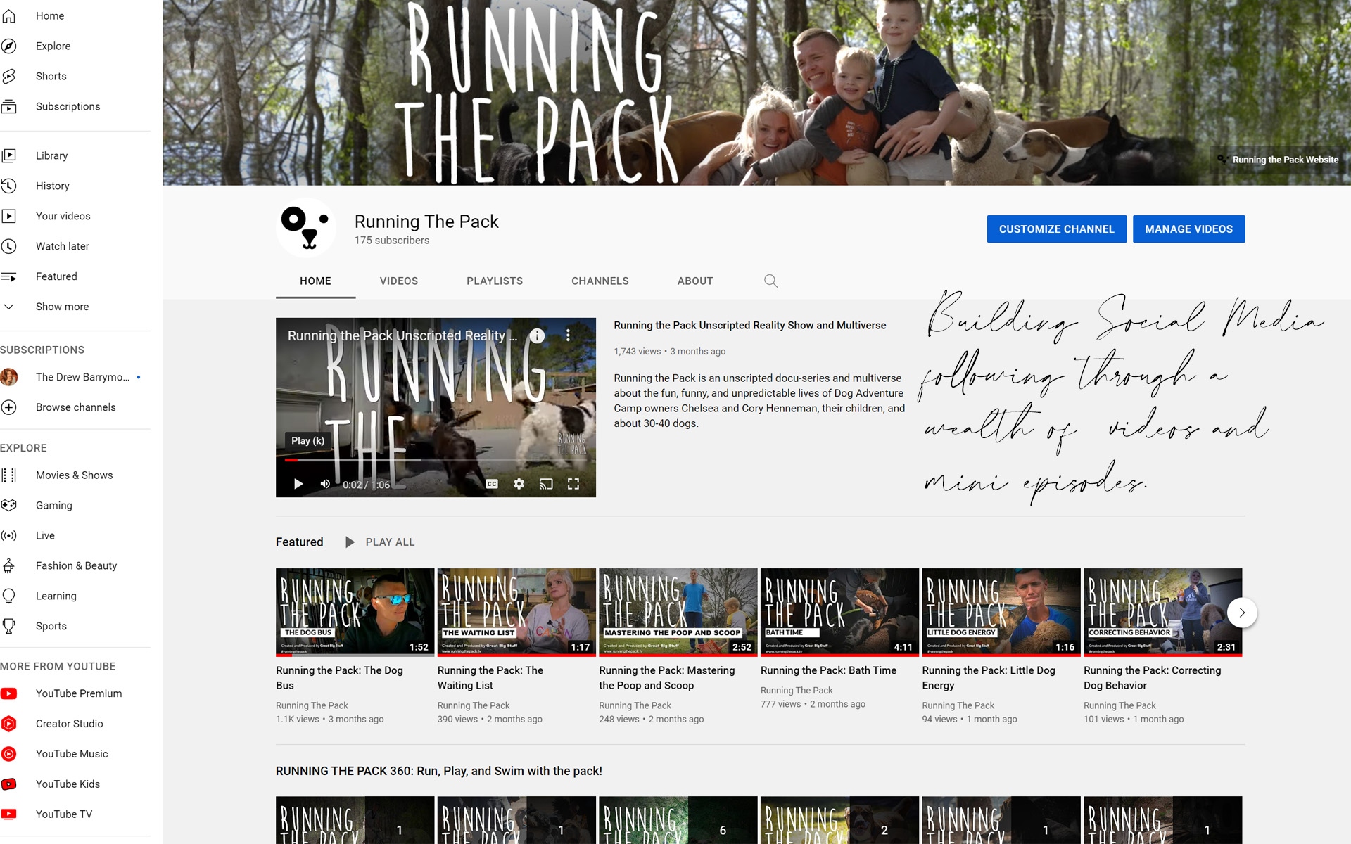 Running the Pack Social Media
